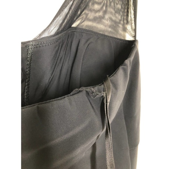 Chiara Boni Lace Illusion Gown Black  L 48 - Picture 7 of 16